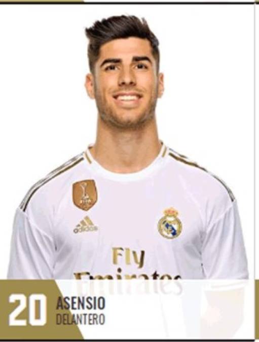 Marco Asensio - El delantero español se mantiene con el número 20 en su espalda.